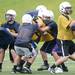 Saline High School football practice in the rain at the school on Monday, August 12, 2013. Melanie Maxwell | AnnArbor.com